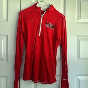 Nike Red Dri-FIT Pullover